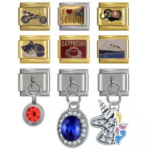 Heart Love Butterfly Mom Cat Motorcycle Elephant Charm Fit 9mm