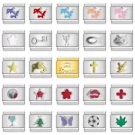 Butterfly Dolphin Cross Flower Star Italian Links Charm Fit 9mm