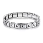 Tai Chi 9mm Width Stainless Steel Bracelet Bangle