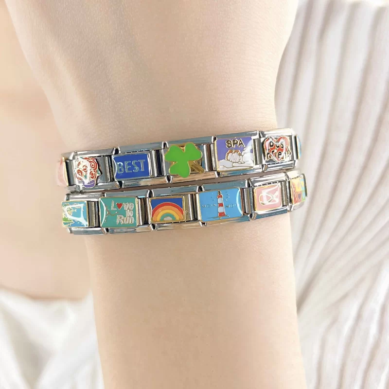 9mm Width Flower Star Snowflake Cherry DIY Bracelet - Image 3