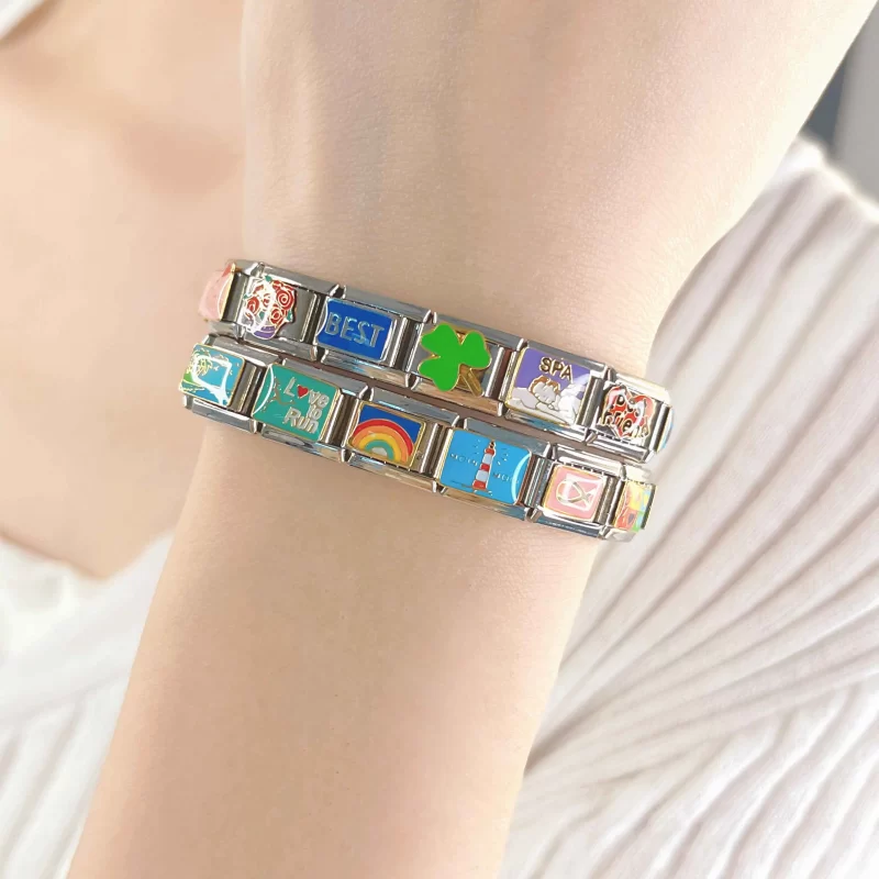9mm Width Flower Star Snowflake Cherry DIY Bracelet - Image 4