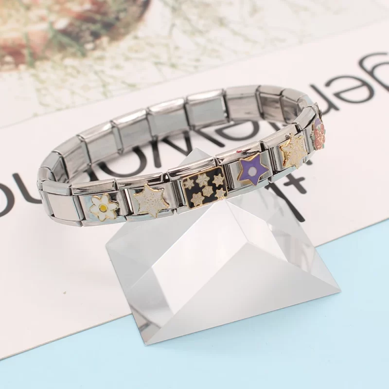9mm Width Flower Star Snowflake Cherry DIY Bracelet - Image 6