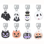 New Colour Glaze Halloween Pumpkin Cross Italian Links Charm Fit 9mm