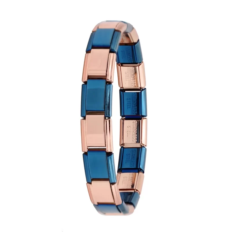 9mm Width Mixed Color 18Links Stainless Steel 17.3cm - Image 4