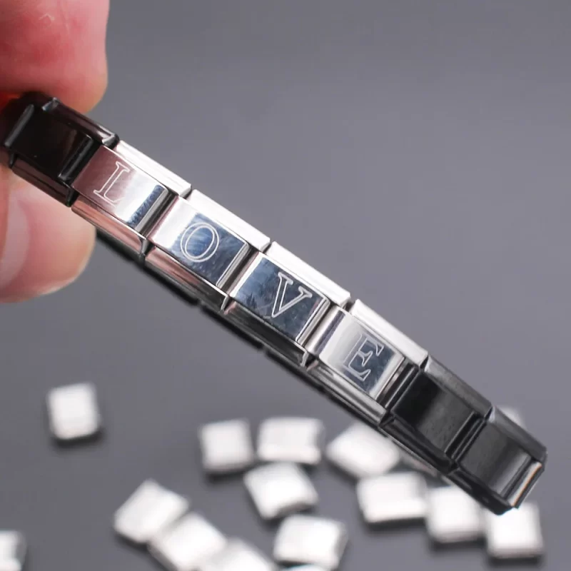 26 Letters A-Z Italian Charm Fit 9mm Bracelet - Image 3
