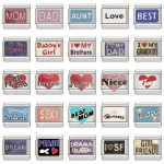 Sweet Aunt Mom Dad Love Niece Charm Links Fit 9mm