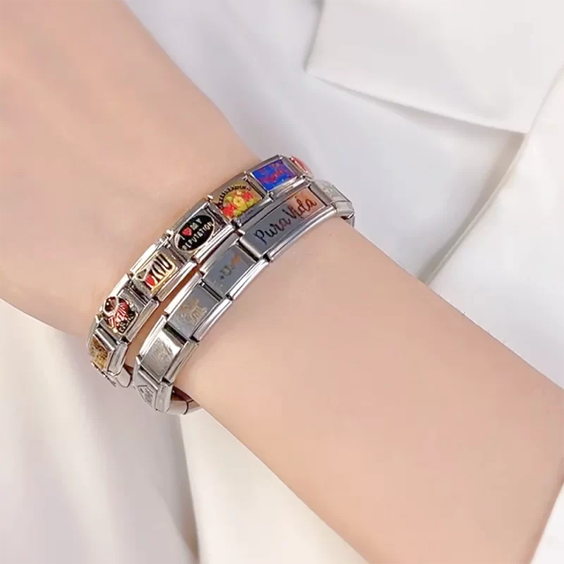 9mm Width MOM Dream Love Italian Charm Bracelet - Image 4