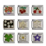 9mm Width Flower Star Snowflake Cherry DIY Bracelet