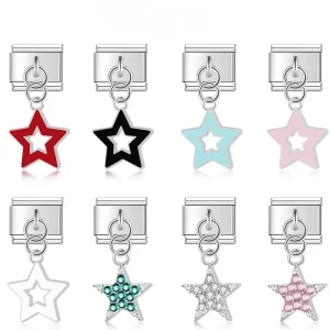 Colour Glaze Star Shiny CZ Fit 9mm