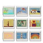 Lighthouse Beach Rainbow Vacation Daisy Fit 9mm