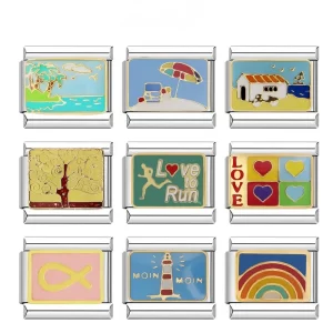 Lighthouse Beach Rainbow Vacation Daisy Fit 9mm
