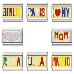 Glaze Madrid Mom Roma Paris Italian Charm Fit 9mm