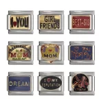 9mm Width MOM Dream Love Italian Charm Bracelet